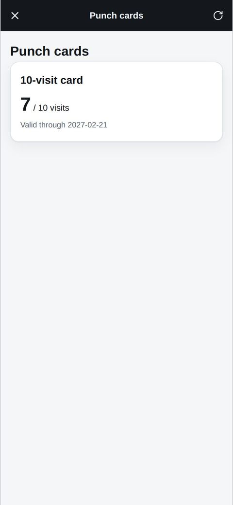 Member: visits left